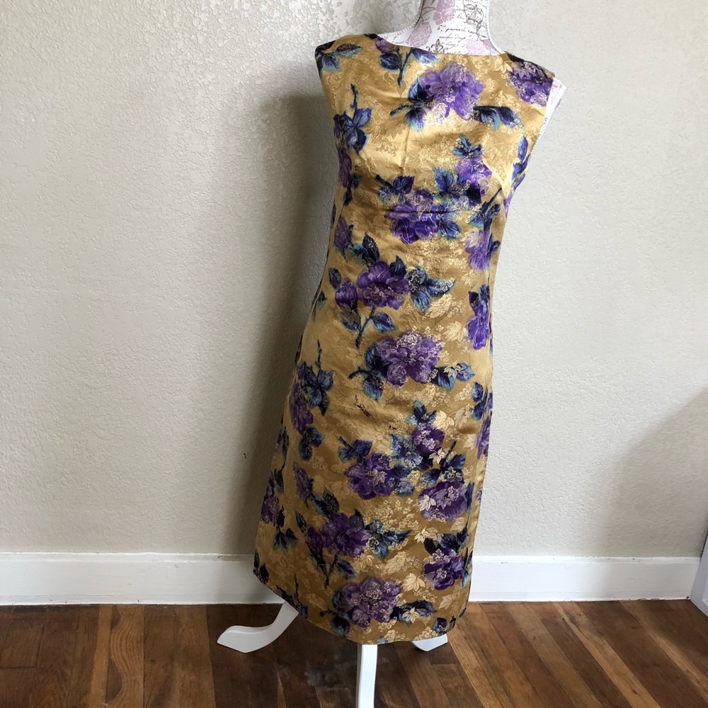 Vintage gold wiggle dress